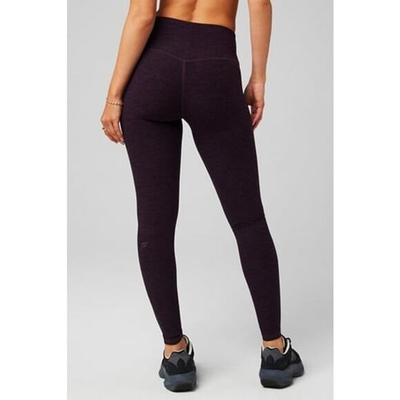 Fabletics Heather Flex Leggings and Bra set - Dark Purple - Picture 6 of 7